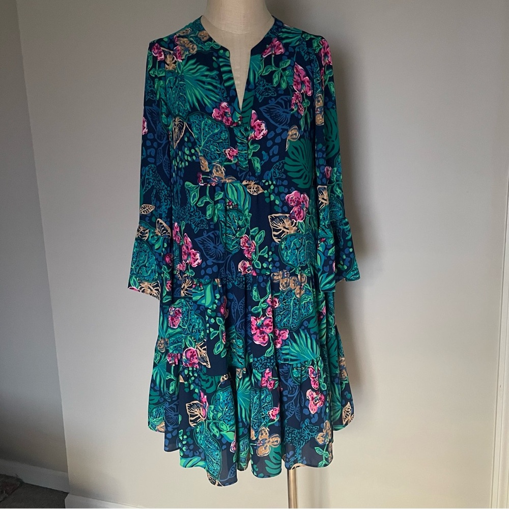 Lily Pulitzer low tide navy Gabriel dress size 6 - Picture 1 of 8